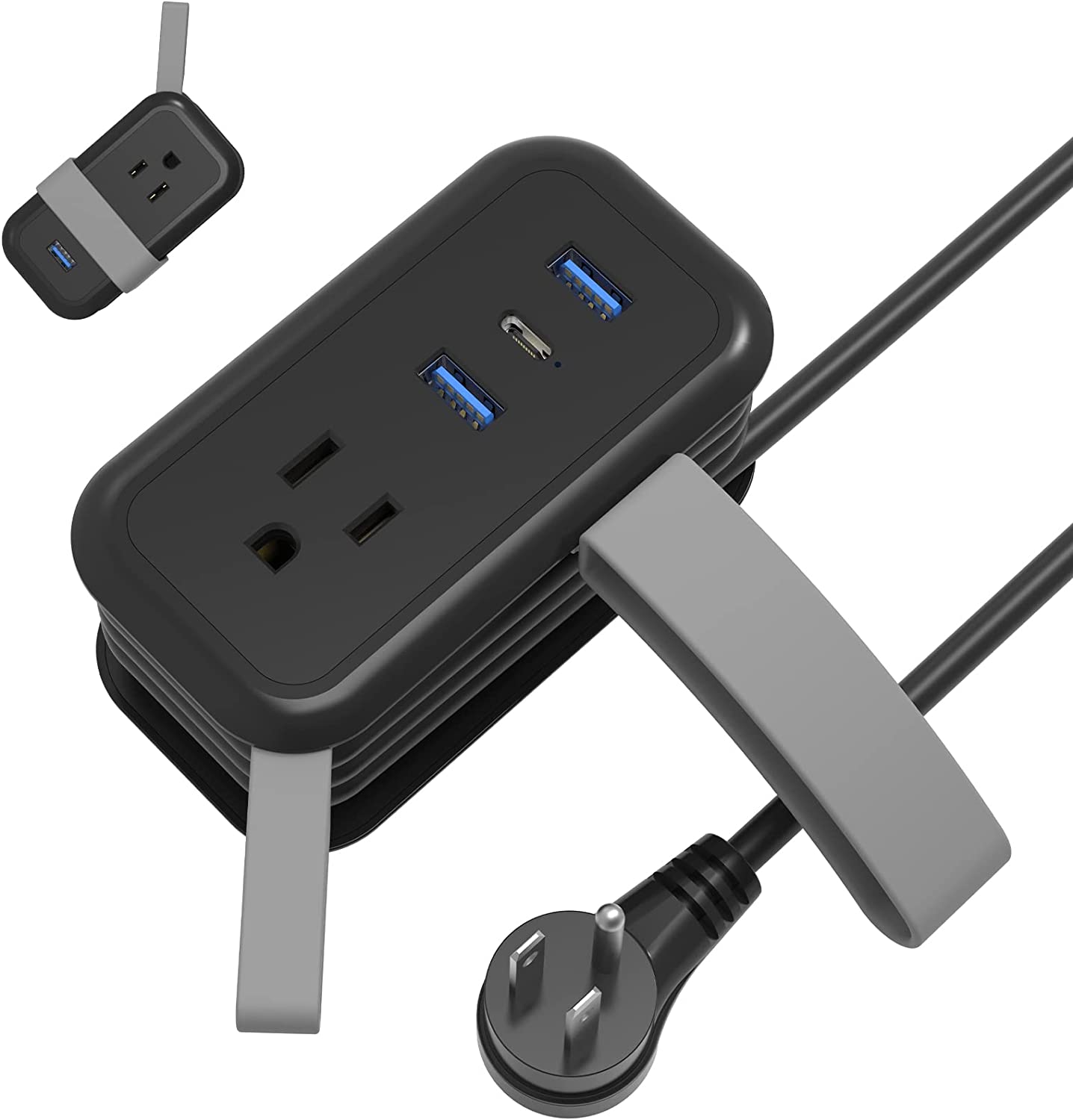 Travel Power Strip with USB Ports